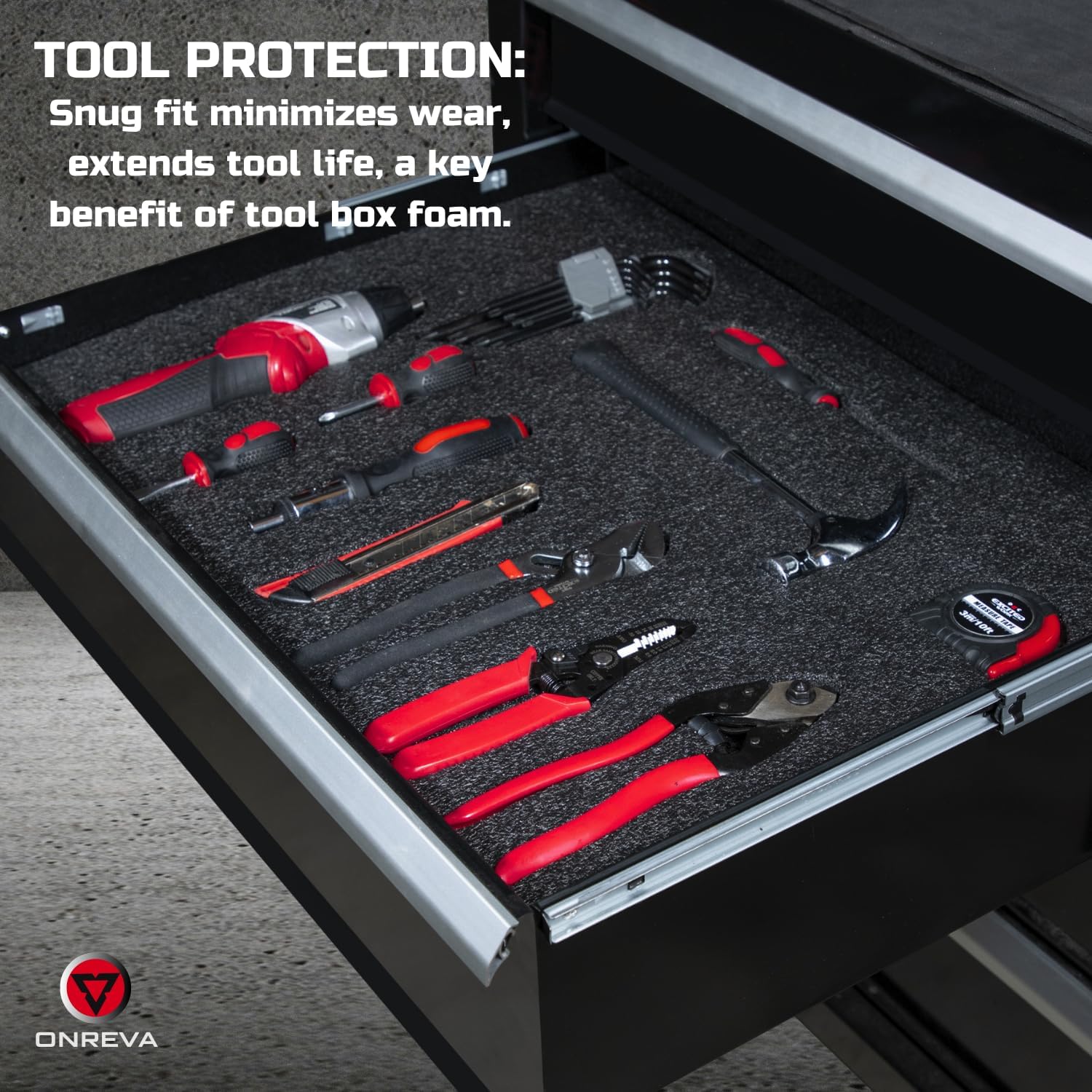 Cut Toolbox Organizer Foam Ins - Home Improvement Binford Tools review and price